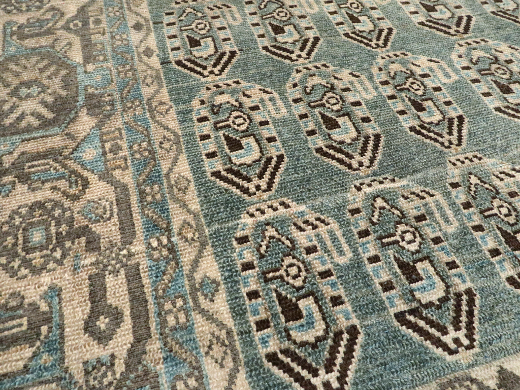 Vintage Persian Malayer Accent Rug, No.28621 - Gsblank