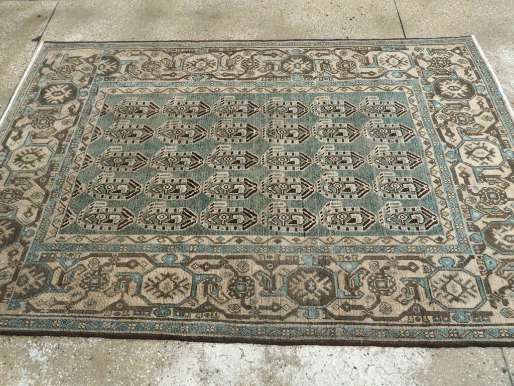 Vintage Persian Malayer Accent Rug, No.28621 - Gsblank