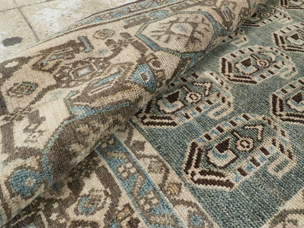 Vintage Persian Malayer Accent Rug, No.28621 - Gsblank