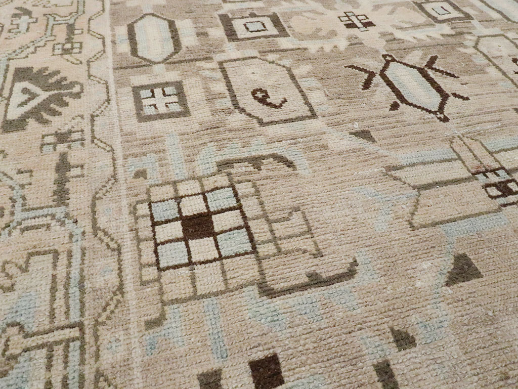 Vintage Persian Malayer Accent Rug, No.28622 - Gsblank