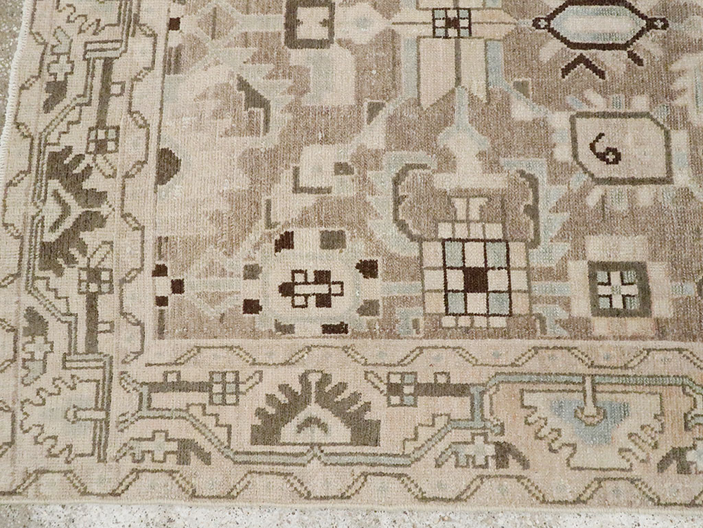 Vintage Persian Malayer Accent Rug, No.28622 - Gsblank