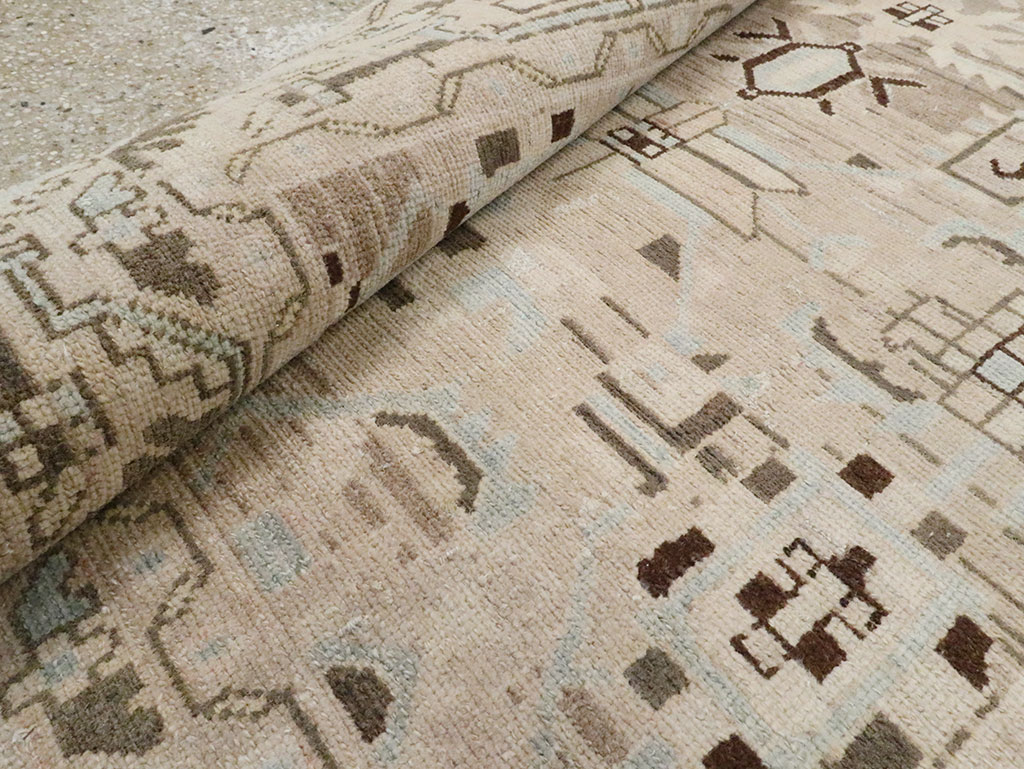 Vintage Persian Malayer Accent Rug, No.28622 - Gsblank