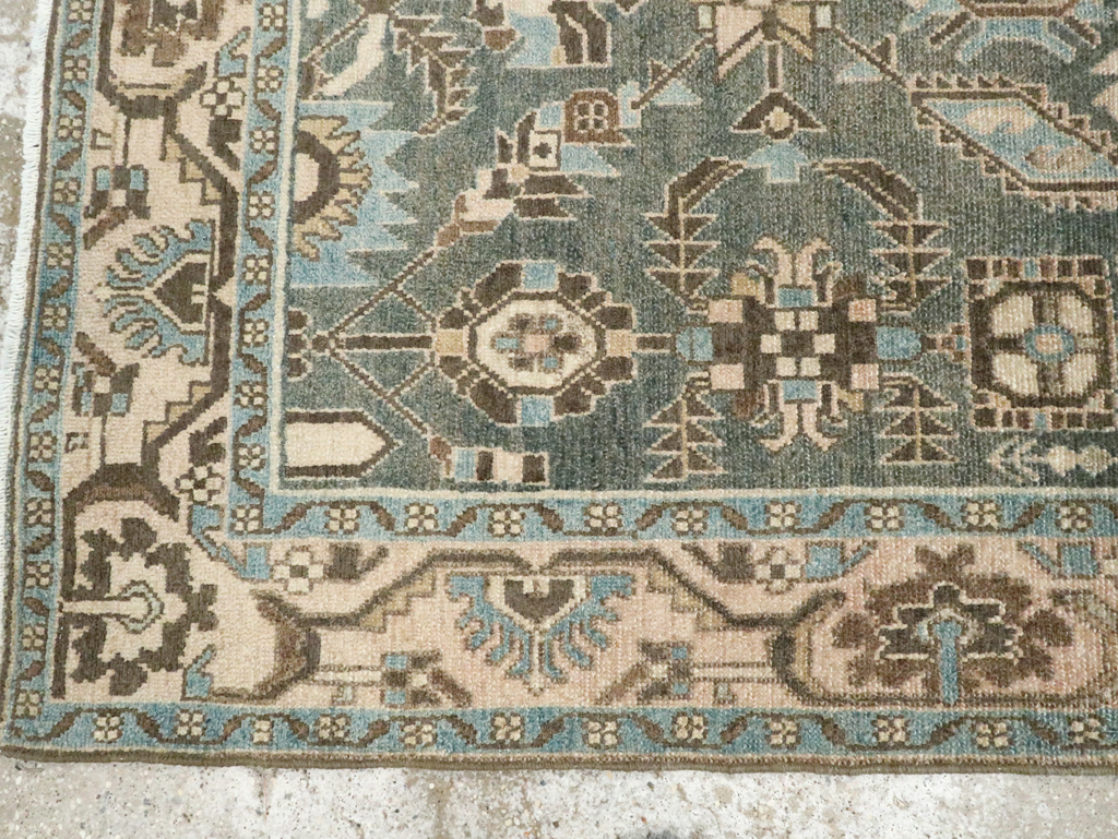 Vintage Persian Malayer Accent Rug, No.28624 - Gsblank