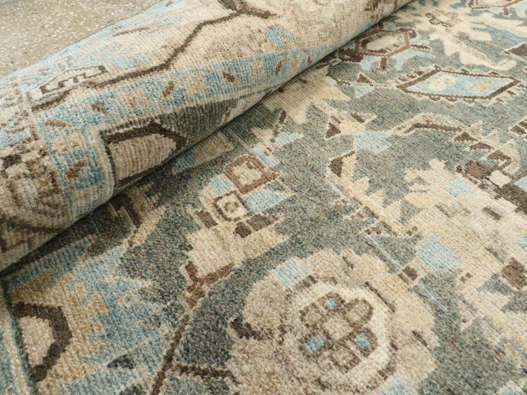 Vintage Persian Malayer Accent Rug, No.28624 - Gsblank