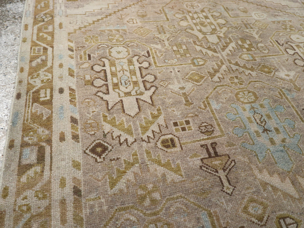 Vintage Persian Malayer Accent Rug, No.28625 - Gsblank