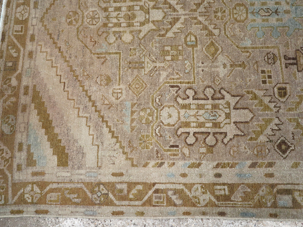 Vintage Persian Malayer Accent Rug, No.28625 - Gsblank