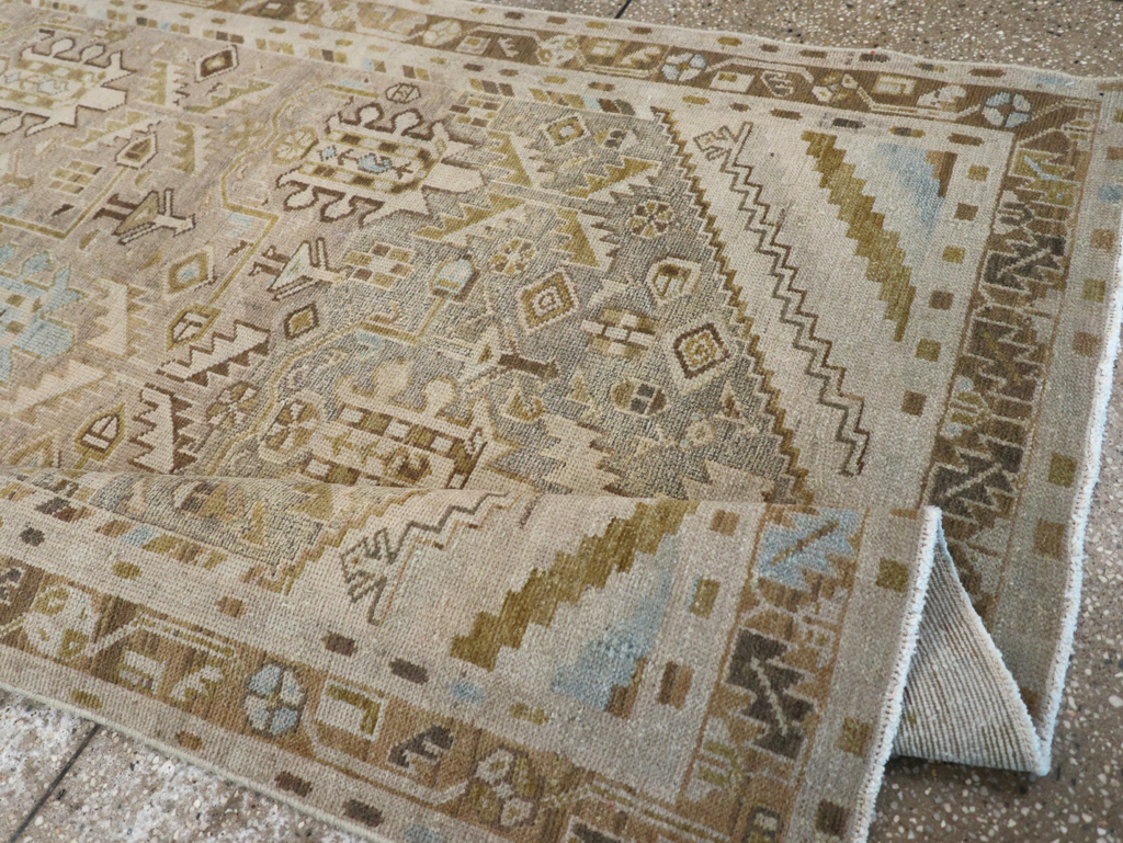 Vintage Persian Malayer Accent Rug, No.28625 - Gsblank