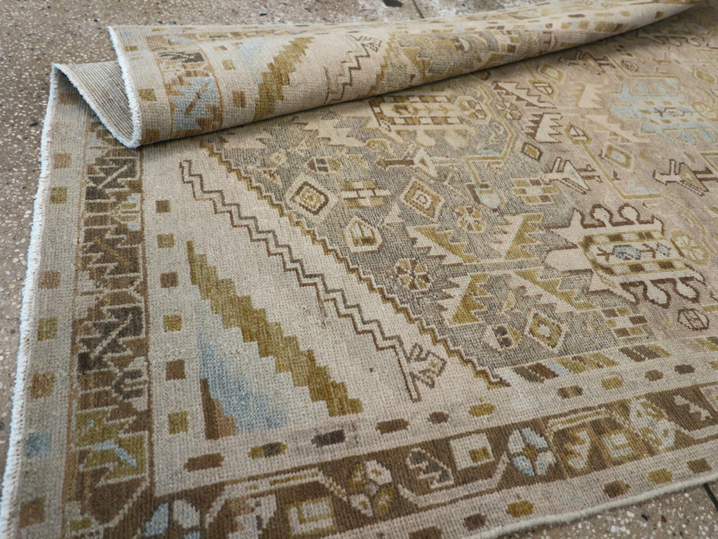 Vintage Persian Malayer Accent Rug, No.28625 - Gsblank