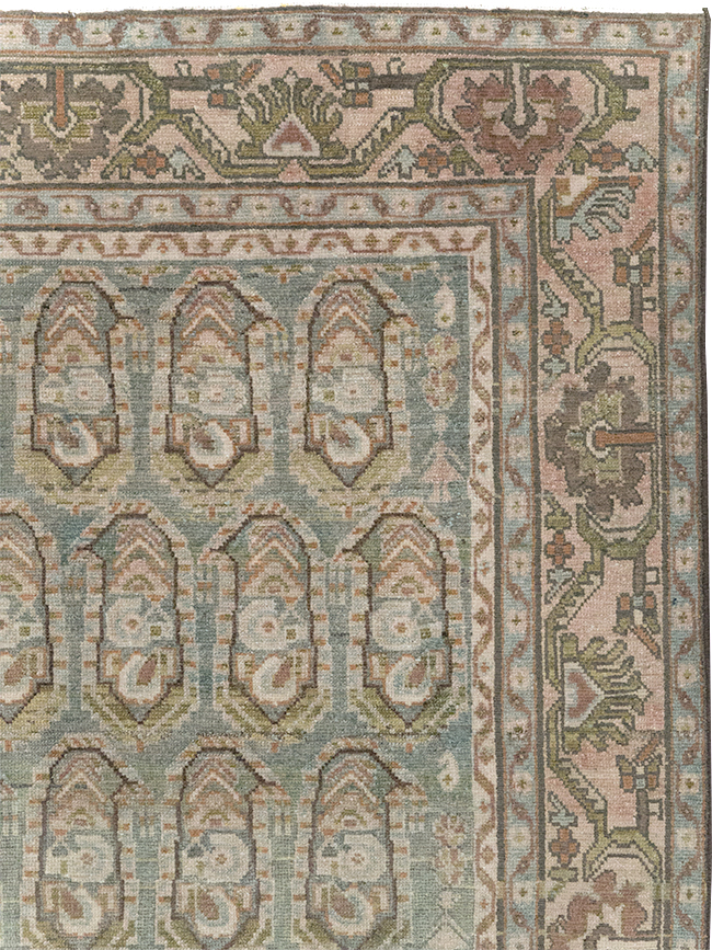 Vintage Persian Malayer Accent Rug, No.28627 - Gsblank