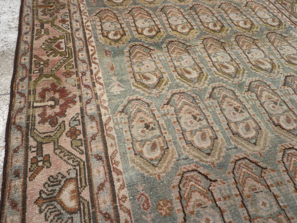 Vintage Persian Malayer Accent Rug, No.28627 - Gsblank
