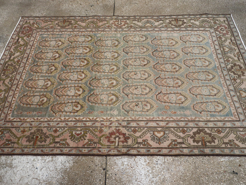 Vintage Persian Malayer Accent Rug, No.28627 - Gsblank