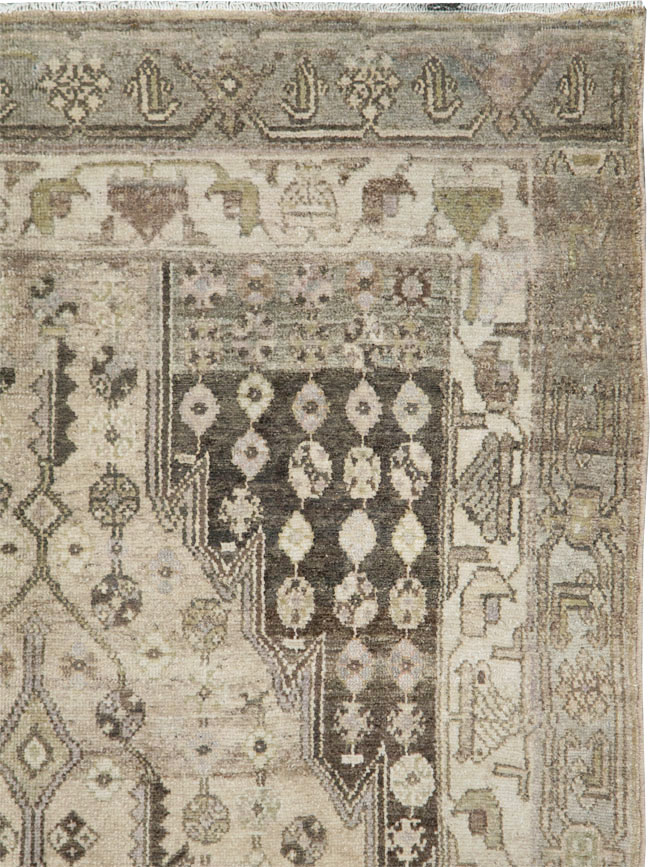 Vintage Persian Malayer Accent Rug, No.28628 - Gsblank
