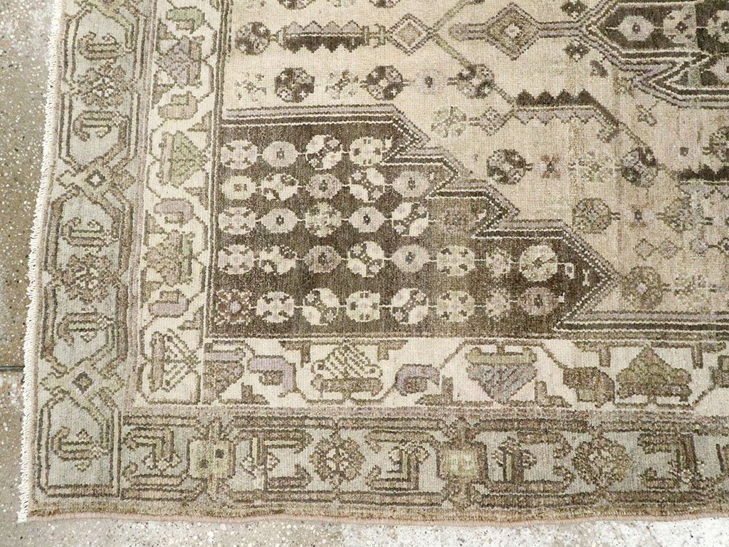 Vintage Persian Malayer Accent Rug, No.28628 - Gsblank