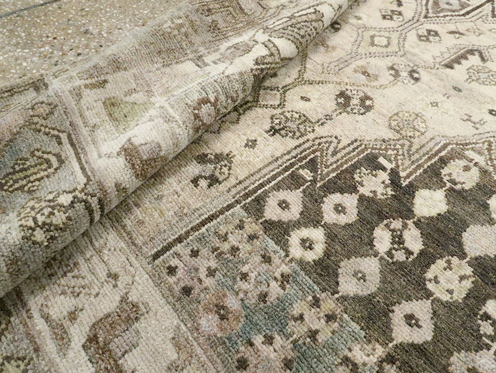 Vintage Persian Malayer Accent Rug, No.28628 - Gsblank