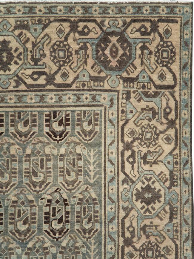 Vintage Persian Malayer Accent Rug, No.28629 - Gsblank