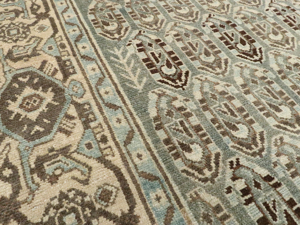 Vintage Persian Malayer Accent Rug, No.28629 - Gsblank