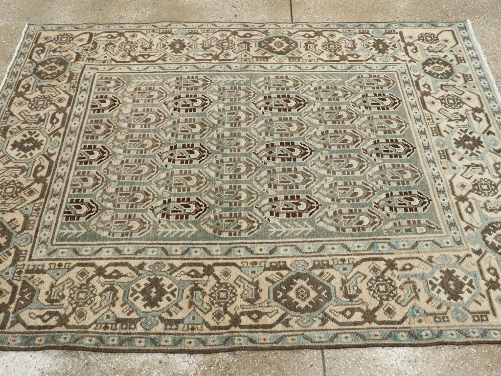 Vintage Persian Malayer Accent Rug, No.28629 - Gsblank