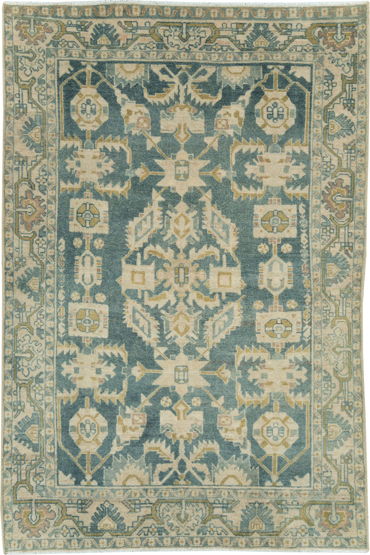 Vintage Persian Malayer Accent Rug, No.28630 - Gsblank