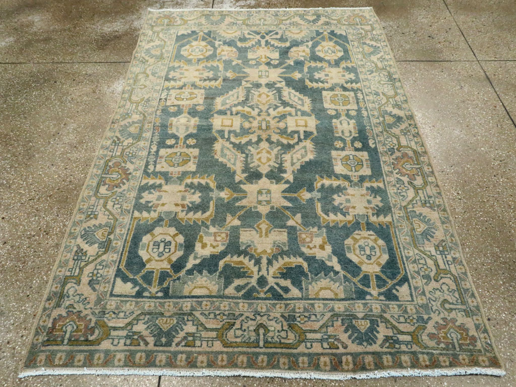 Vintage Persian Malayer Accent Rug, No.28630 - Gsblank