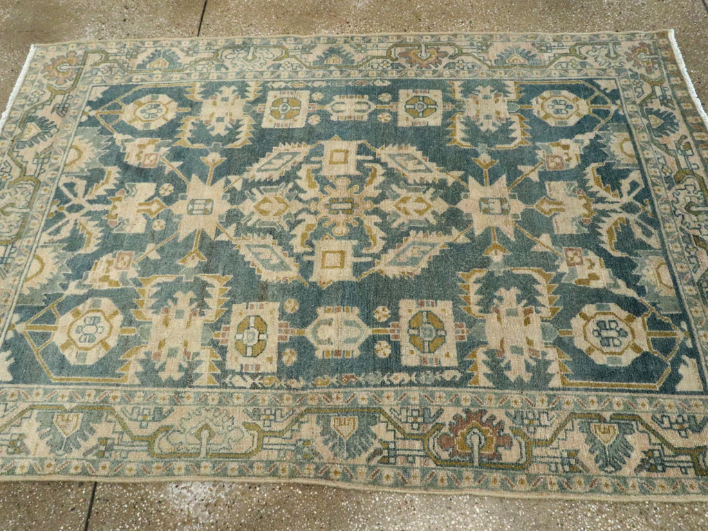 Vintage Persian Malayer Accent Rug, No.28630 - Gsblank