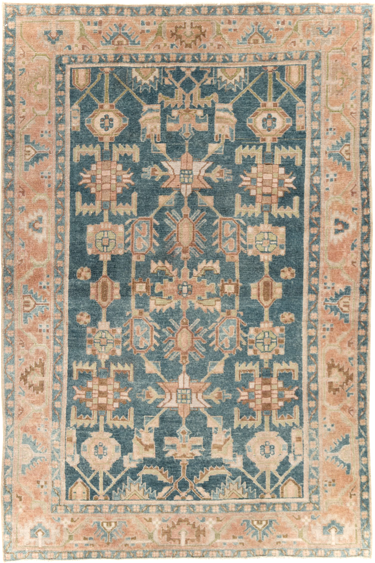 Vintage Persian Malayer Accent Rug, No.28631 - Gsblank