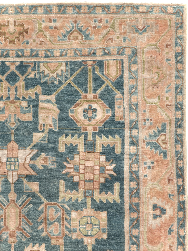 Vintage Persian Malayer Accent Rug, No.28631 - Gsblank