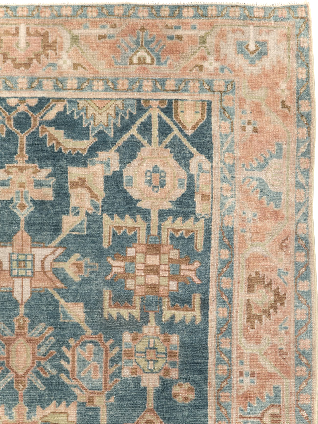 Vintage Persian Malayer Accent Rug, No.28631 - Gsblank