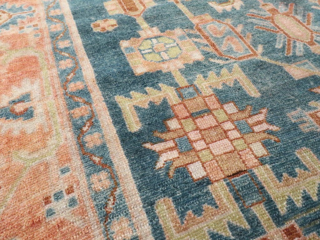 Vintage Persian Malayer Accent Rug, No.28631 - Gsblank