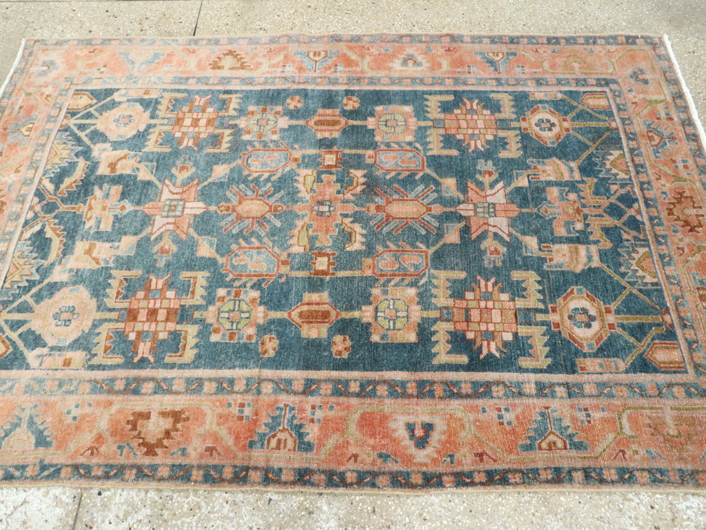 Vintage Persian Malayer Accent Rug, No.28631 - Gsblank