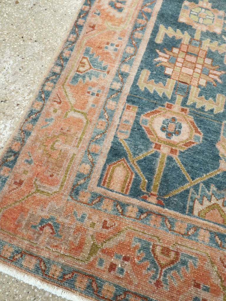 Vintage Persian Malayer Accent Rug, No.28631 - Gsblank