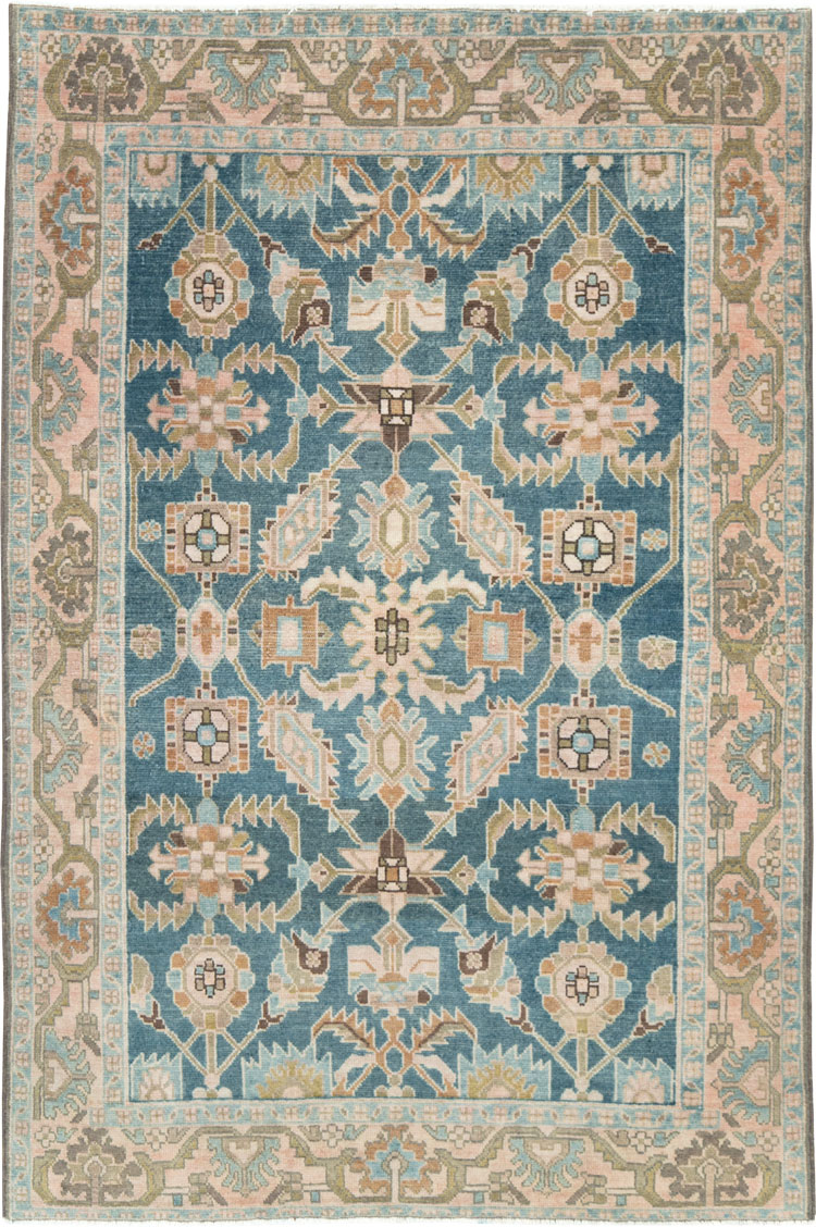 Vintage Persian Malayer Accent Rug, No.28634 - Gsblank