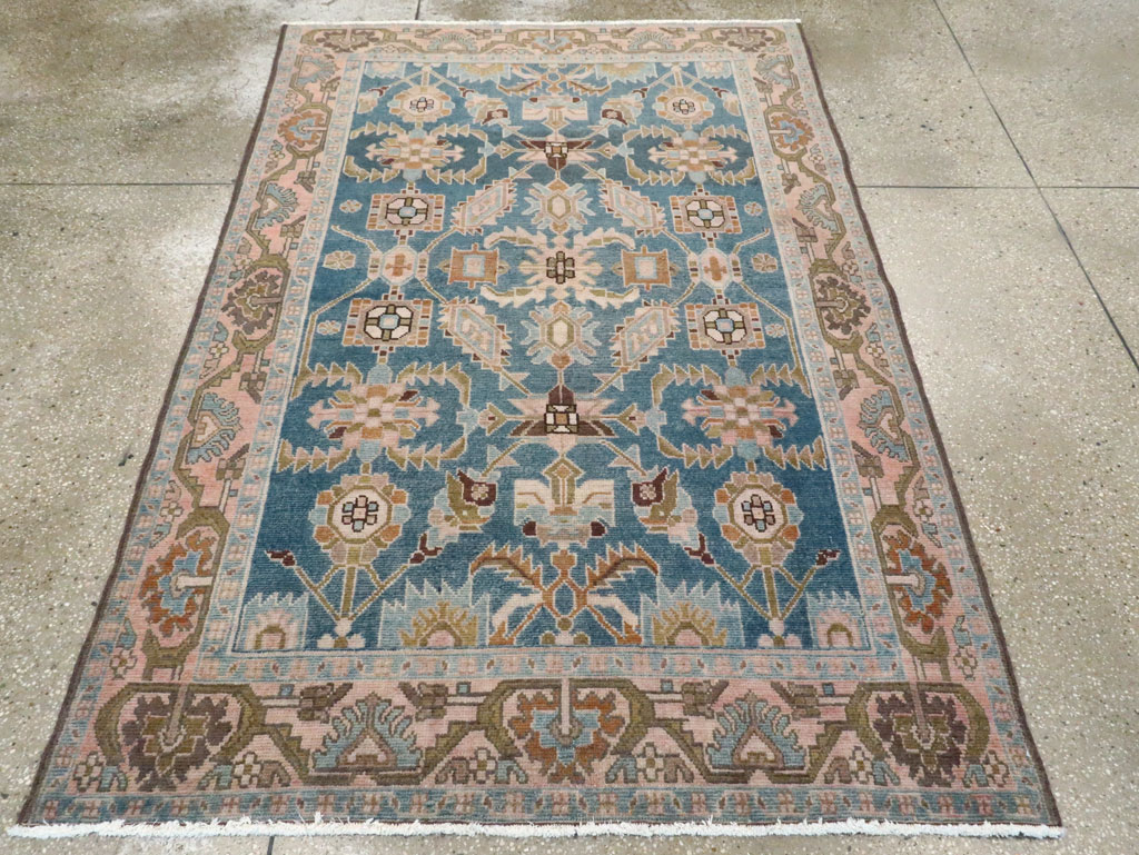 Vintage Persian Malayer Accent Rug, No.28634 - Gsblank