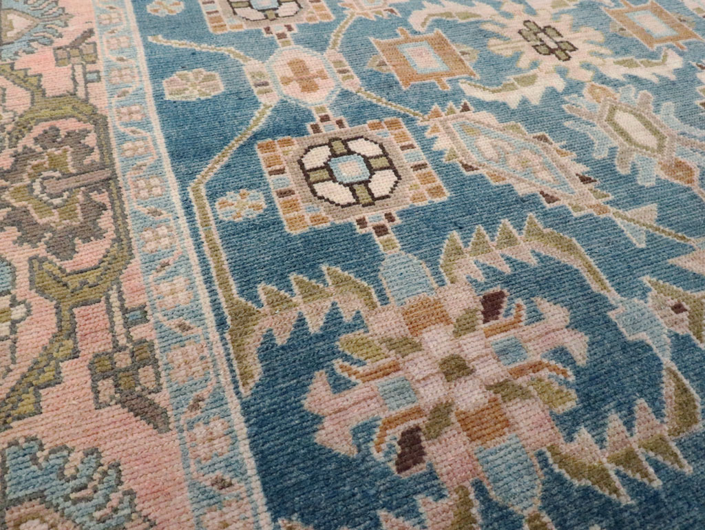 Vintage Persian Malayer Accent Rug, No.28634 - Gsblank