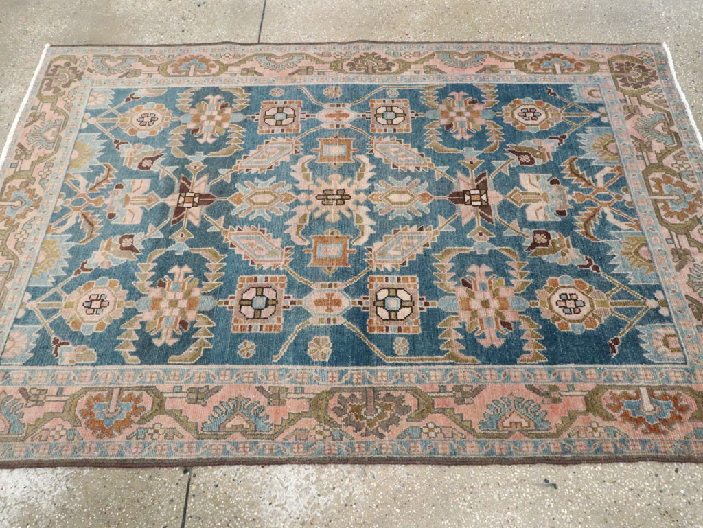 Vintage Persian Malayer Accent Rug, No.28634 - Gsblank