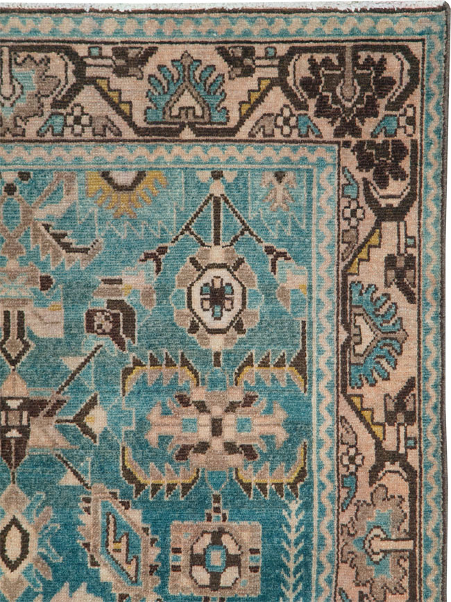 Vintage Persian Malayer Accent Rug, No.28635 - Gsblank