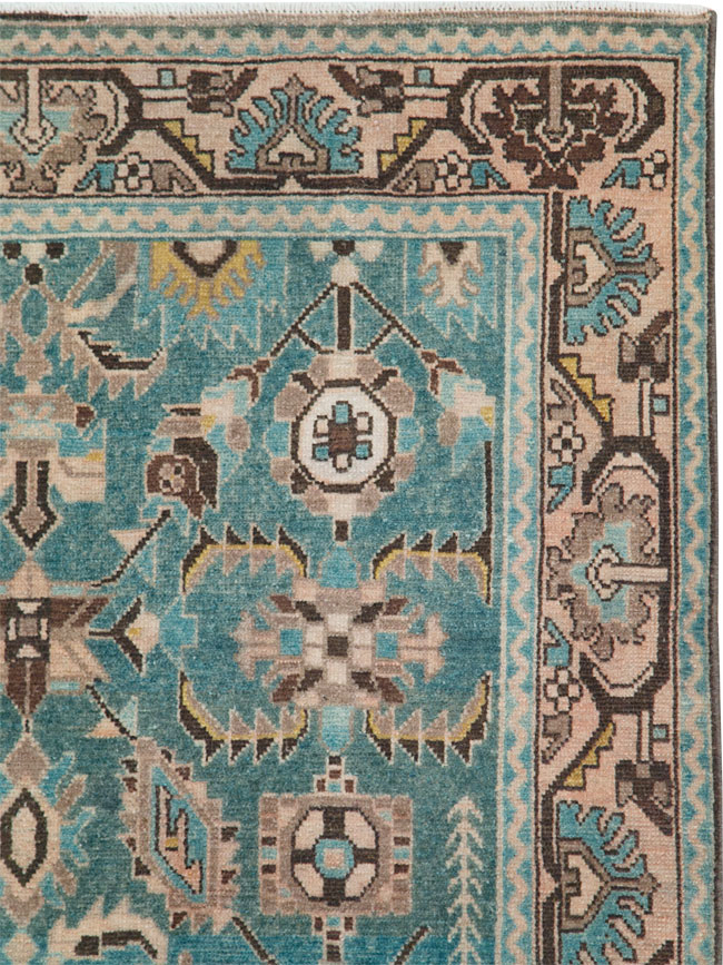 Vintage Persian Malayer Accent Rug, No.28635 - Gsblank