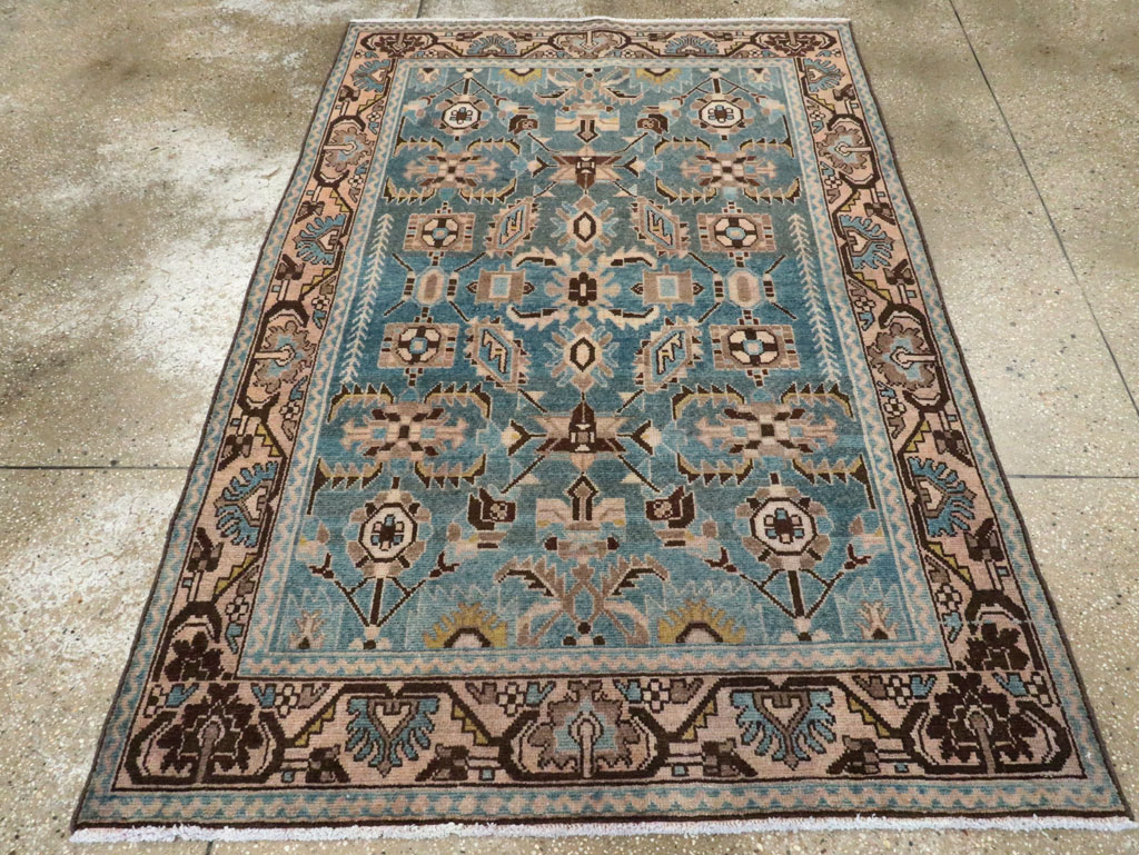 Vintage Persian Malayer Accent Rug, No.28635 - Gsblank