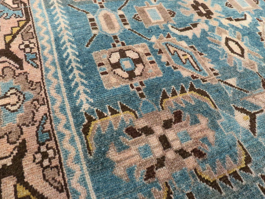 Vintage Persian Malayer Accent Rug, No.28635 - Gsblank
