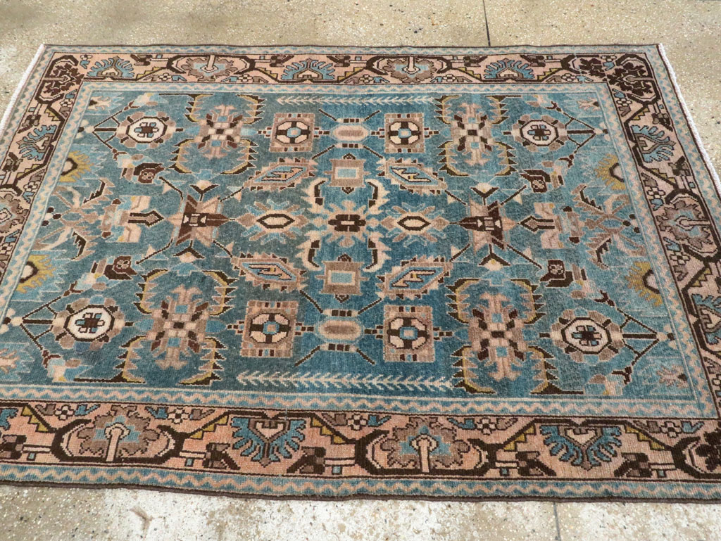 Vintage Persian Malayer Accent Rug, No.28635 - Gsblank