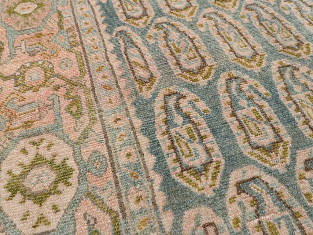Vintage Persian Malayer Accent Rug, No.28636 - Gsblank