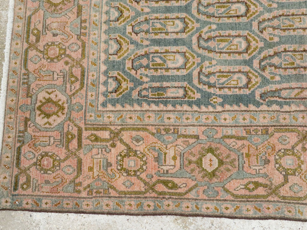 Vintage Persian Malayer Accent Rug, No.28636 - Gsblank