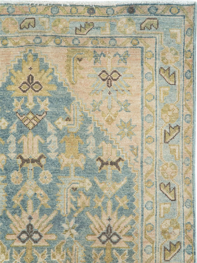 Vintage Persian Malayer Throw Rug, No.28637 - Gsblank