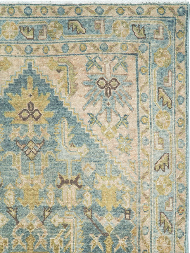Vintage Persian Malayer Throw Rug, No.28637 - Gsblank