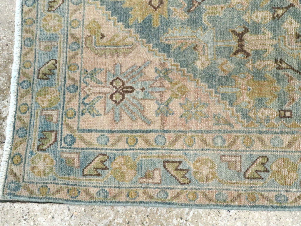 Vintage Persian Malayer Throw Rug, No.28637 - Gsblank