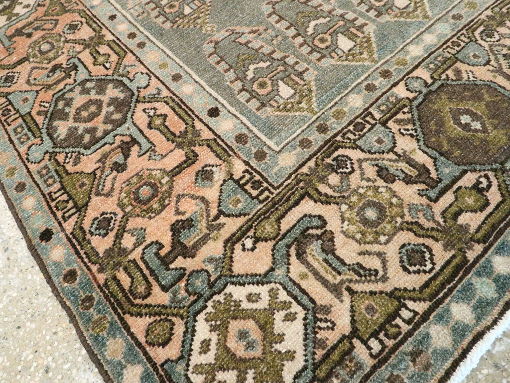 Vintage Persian Malayer Throw Rug, No.28638 - Gsblank