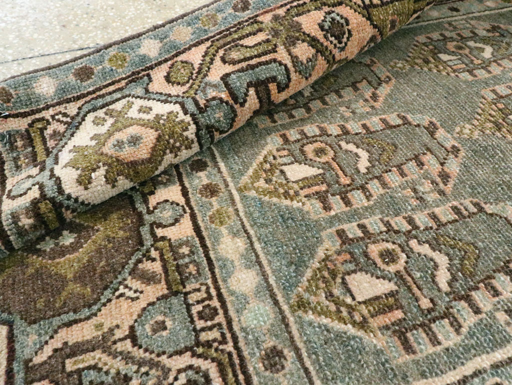 Vintage Persian Malayer Throw Rug, No.28638 - Gsblank