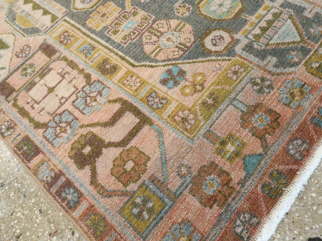 Vintage Persian Malayer Throw Rug, No.28640 - Gsblank