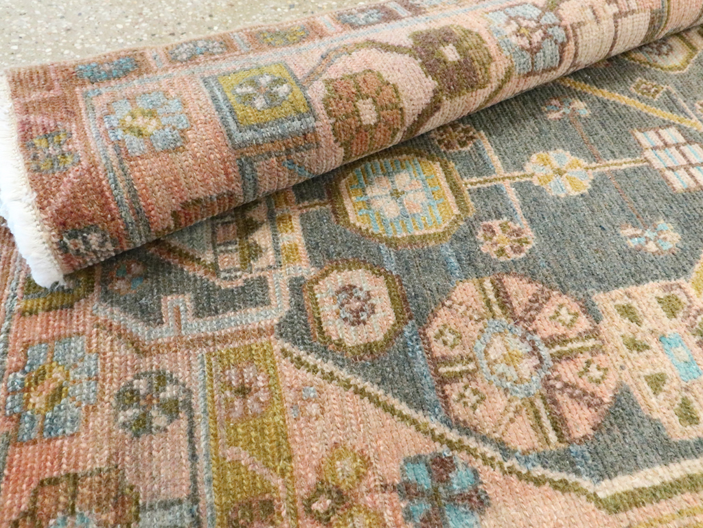 Vintage Persian Malayer Throw Rug, No.28640 - Gsblank