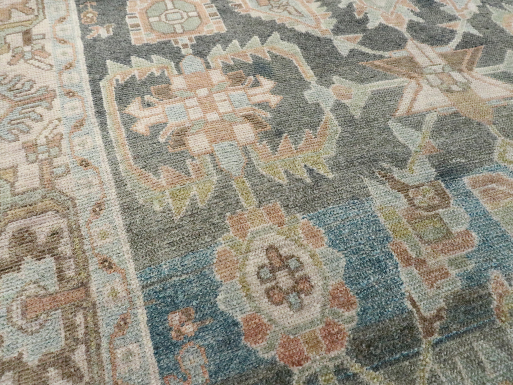 Vintage Persian Malayer Accent Rug, No.28642 - Gsblank