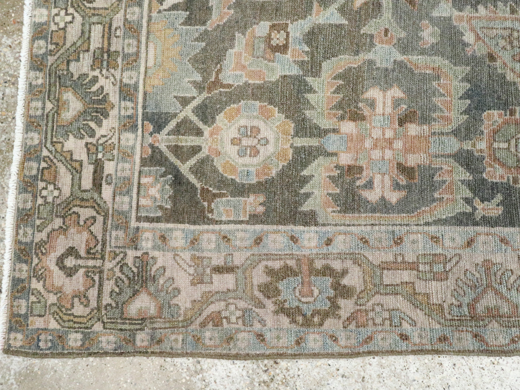 Vintage Persian Malayer Accent Rug, No.28642 - Gsblank